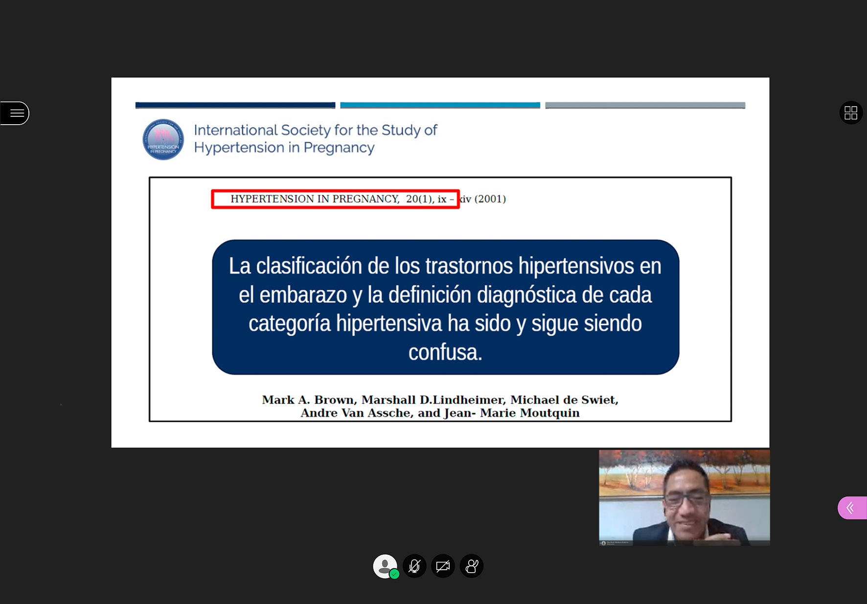 EAP DE OBSTETRICIA REALIZÓ SEGUNDA JORNADA “OBSTETRICIA AL DÍA” 2020-II SOBRE TRASTORNOS HIPERTENSIVOS DEL EMBARAZO