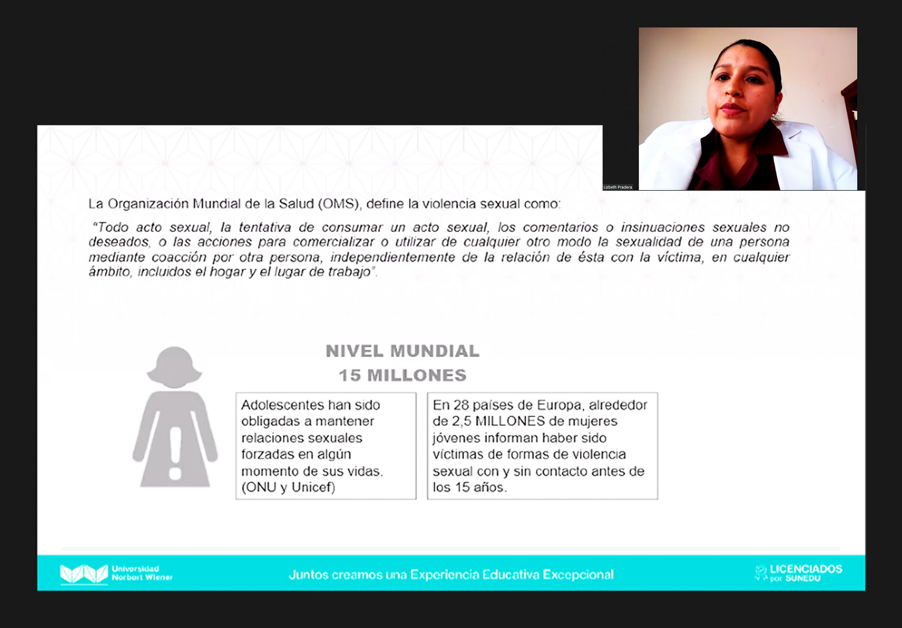 EAP DE OBSTETRICIA DE LA UNIVERSIDAD NORBERT WIENER PARTICIPÓ EN LA JORNADA DE INVESTIGACIÓN ORGANIZADA POR LA UNIVERSIDAD BERNARDO O’HIGGINS DE CHILE