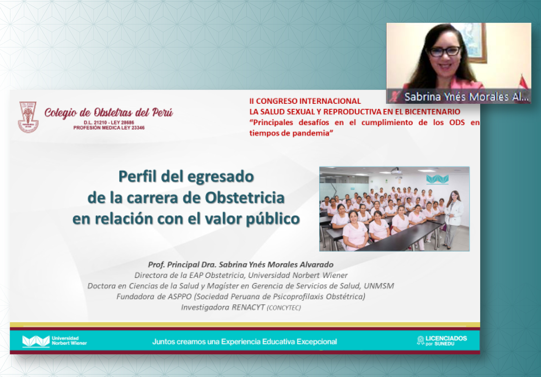 DIRECTORA DE OBSTETRICIA PARTICIPÓ COMO PANELISTA EN CONGRESO INTERNACIONAL ORGANIZADO POR EL COLEGIO DE OBSTETRAS DEL PERÚ