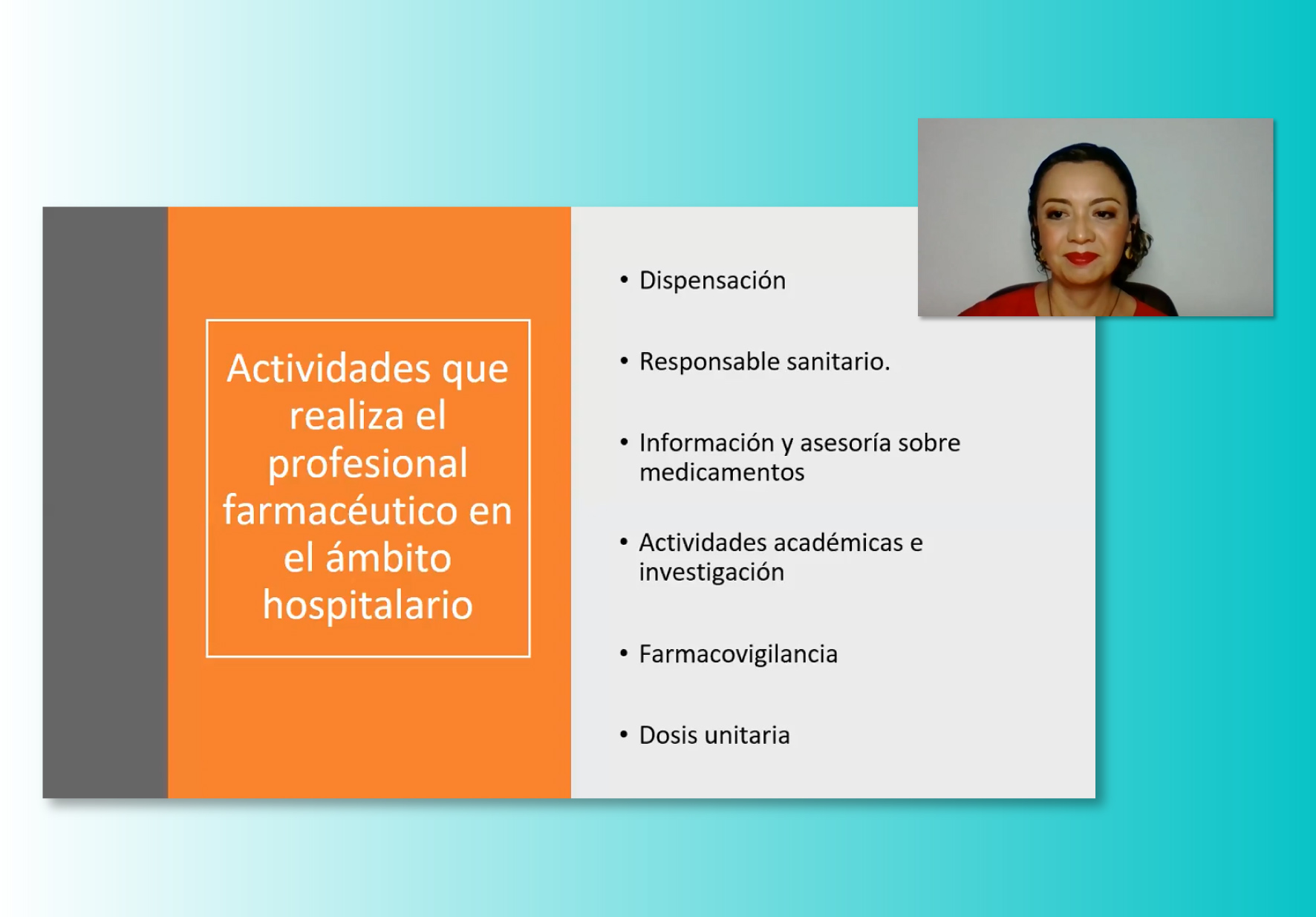 FACULTAD DE FARMACIA Y BIOQUÍMICA REALIZÓ WEBINAR INTERNACIONAL CON LA PARTICIPACIÓN DE ESPECIALISTA DE LA UNIVERSIDAD DE YUCATÁN, MÉXICO