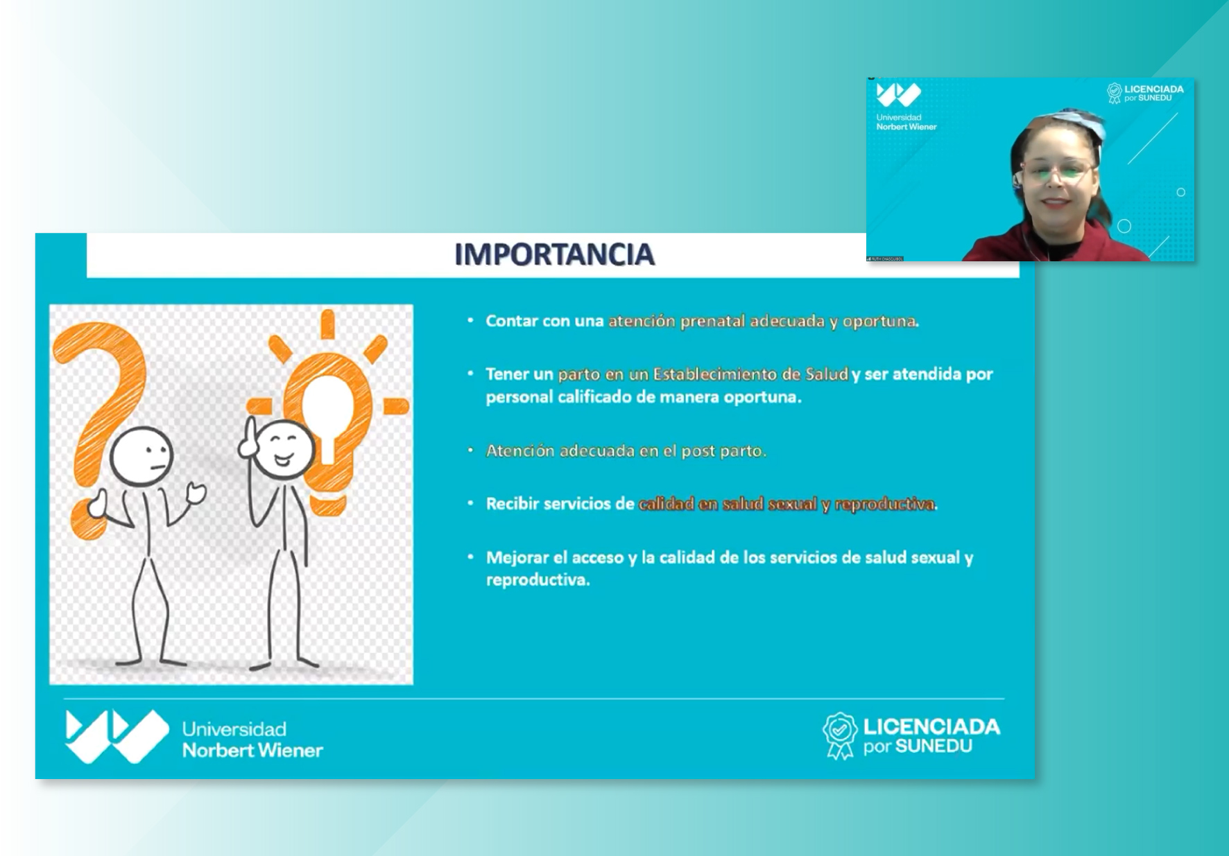 MATERNIDAD SALUDABLE Y SEGURA FUE EL TEMA DE LA SEGUNDA JORNADA “OBSTETRICIA AL DÍA” 2022-I ORGANIZADA POR LA EAP DE OBSTETRICIA DE LA UNIVERSIDAD NORBERT WIENER