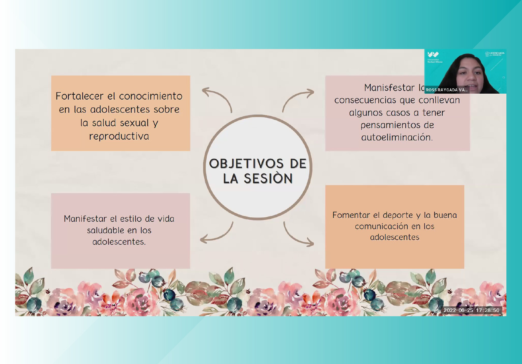 CONSEJOS PREVENTIVOS PARA LA BUENA SALUD DE LOS ADOLESCENTES FUE EL TEMA DE LA SEGUNDA ACTIVIDAD DE PROYECCIÓN SOCIAL ORGANIZADA POR LA EAP DE OBSTETRICIA