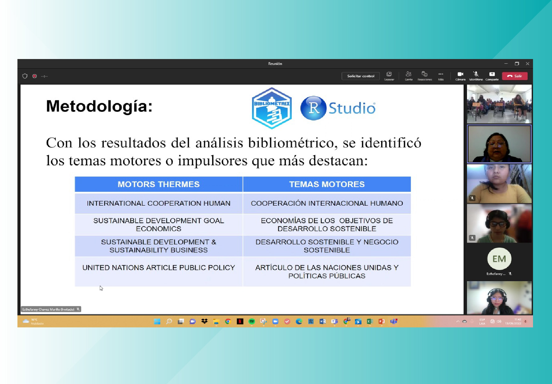 ESTUDIANTES DE LA EAP DE NEGOCIOS Y COMPETITIVIDAD PARTICIPARON COMO PONENTES EN SIMPOSIO INTERNACIONAL ORGANIZADO POR EL TECNOLÓGICO NACIONAL DE MÉXICO