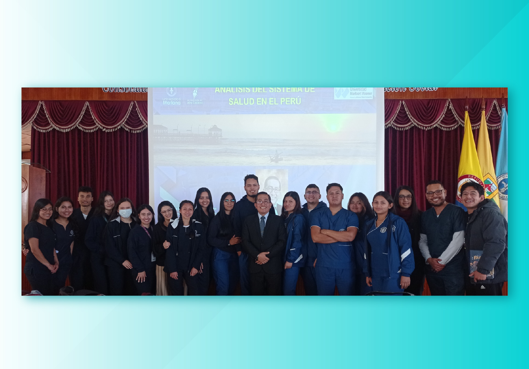 SECRETARIO ACADÉMICO DE LA FACULTAD DE CIENCIAS DE LA SALUD DE NORBERT WIENER DICTÓ CONFERENCIA EN LA UNIVERSIDAD MARIANA DE COLOMBIA