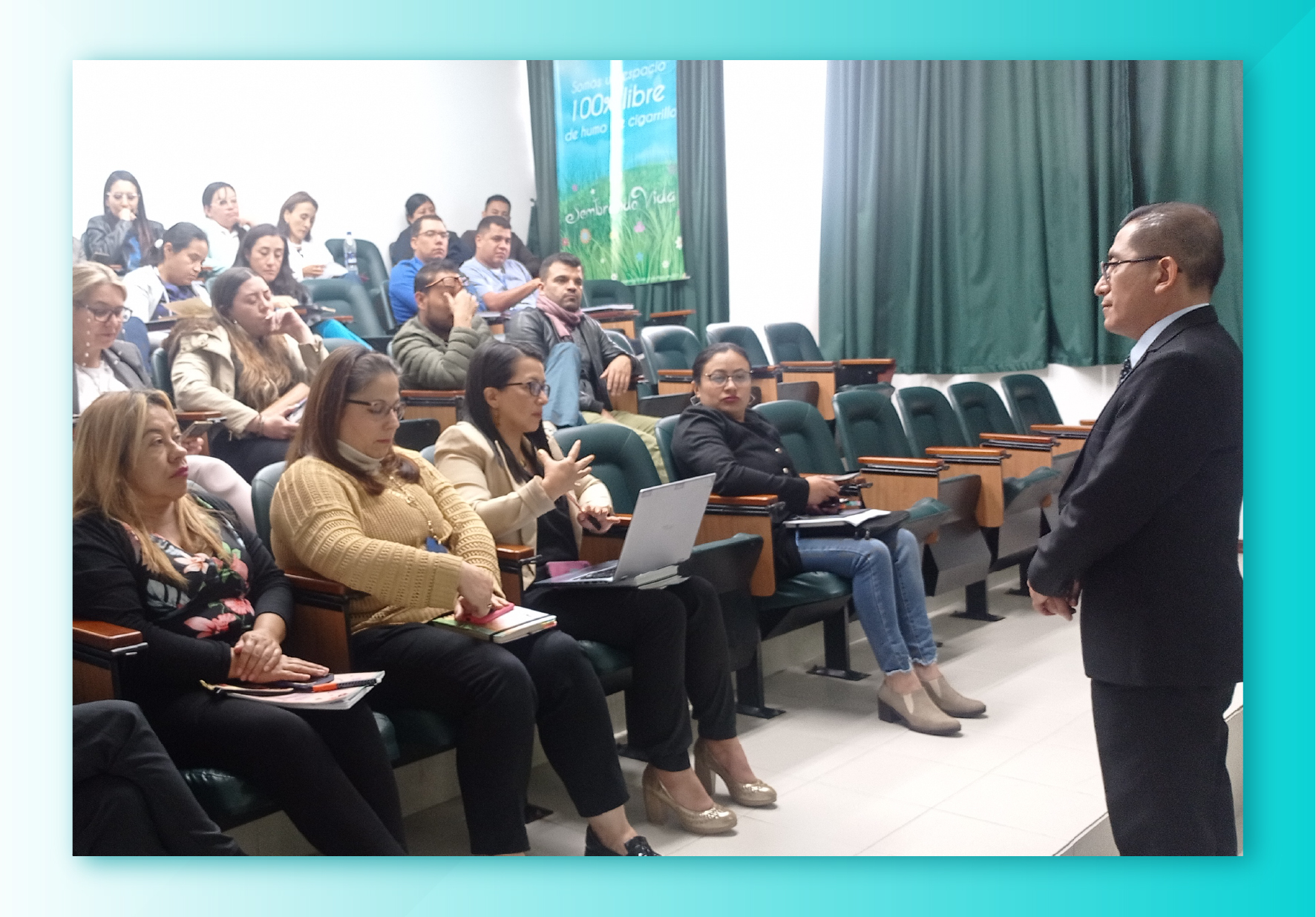 SECRETARIO ACADÉMICO DE LA FACULTAD DE CIENCIAS DE LA SALUD DE NORBERT WIENER DICTÓ CONFERENCIA EN LA UNIVERSIDAD MARIANA DE COLOMBIA