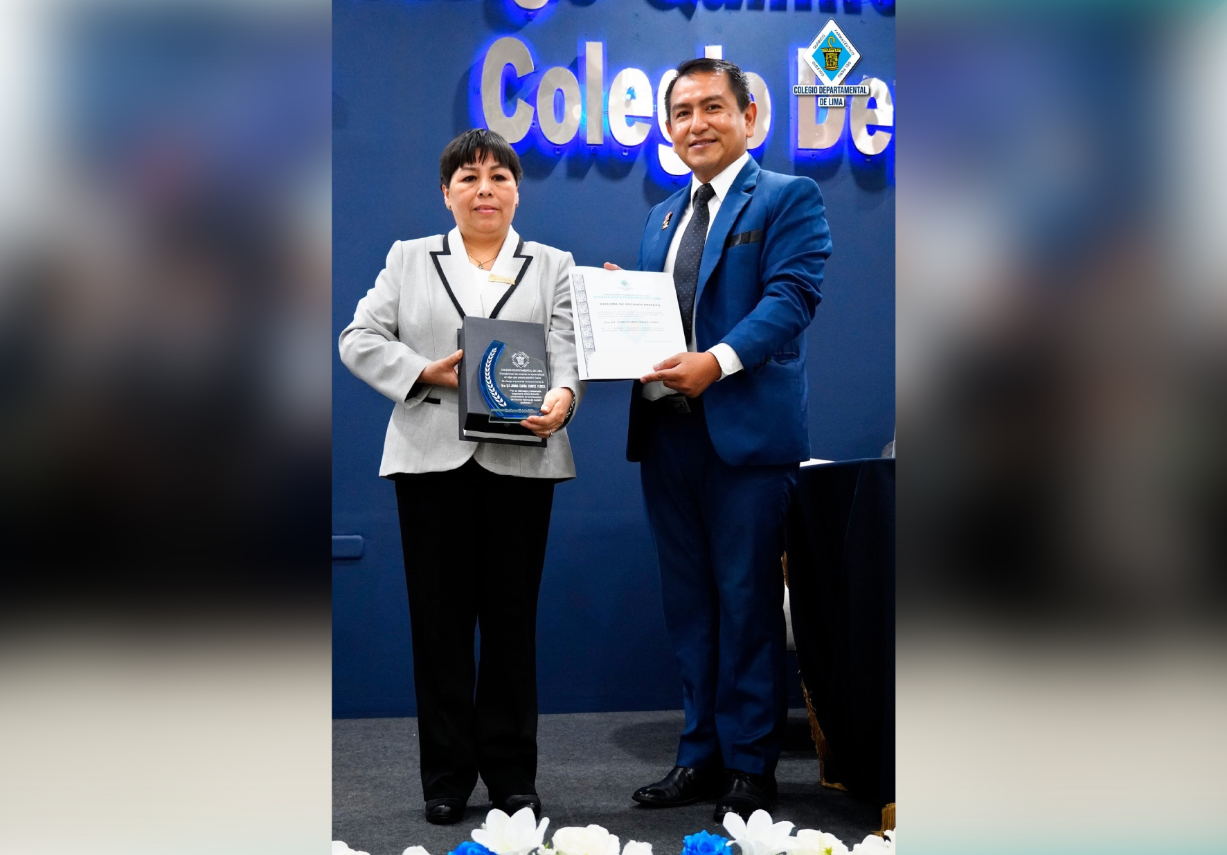 DOCENTES DE FARMACIA Y BIOQUÍMICA DE NORBERT WIENER RECIBIERON RECONOCIMIENTO DEL COLEGIO QUÍMICO FARMACÉUTICO DEPARTAMENTAL DE LIMA