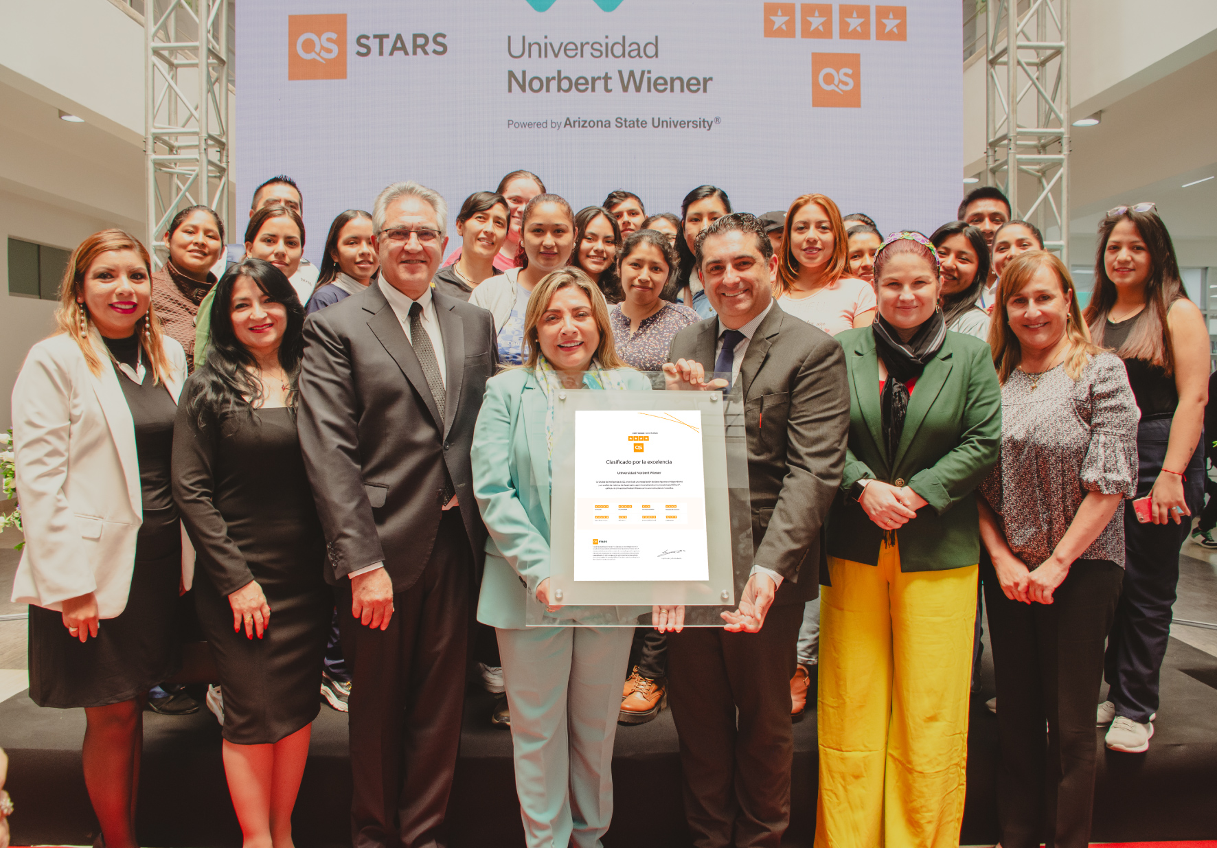 UNIVERSIDAD NORBERT WIENER RECIBE RECONOCIMIENTO DE EXCELENCIA DE QS STARS