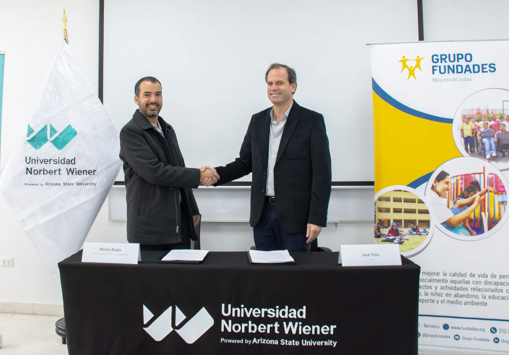 UNIVERSIDAD NORBERT WIENER SUSCRIBE CONVENIO DE COOPERACIÓN INTERINSTITUCIONAL CON LA FUNDACIÓN PARA EL DESARROLLO SOLIDARIO (FUNDADES)