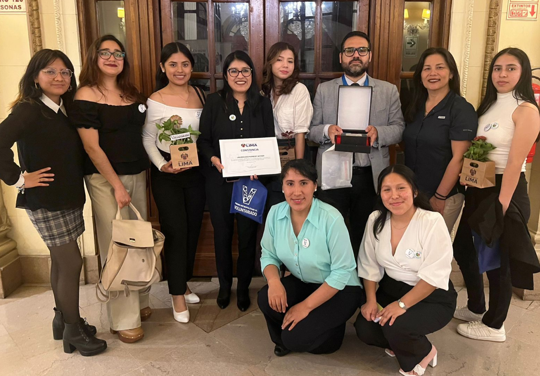 UNIVERSIDAD NORBERT WIENER RECIBE RECONOCIMIENTO METROPOLITANO AL VOLUNTARIADO 2024 OTORGADO POR LA MUNICIPALIDAD DE LIMA