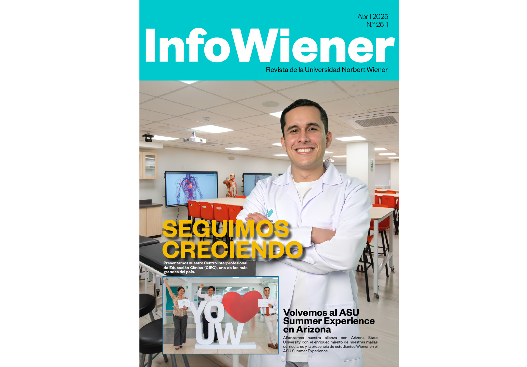 UNIVERSIDAD NORBERT WIENER RELANZA SU REVISTA INSTITUCIONAL “INFOWIENER” CON NOVEDADES INTERACTIVAS