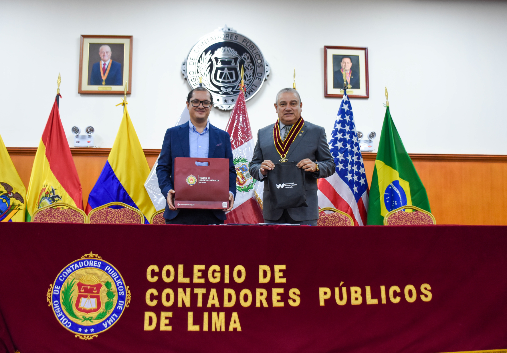 UNIVERSIDAD NORBERT WIENER Y COLEGIO DE CONTADORES PÚBLICOS DE LIMA SUSCRIBEN CONVENIO DE COOPERACIÓN INTERINSTITUCIONAL EN BENEFICIO DE AMBAS INSTITUCIONES