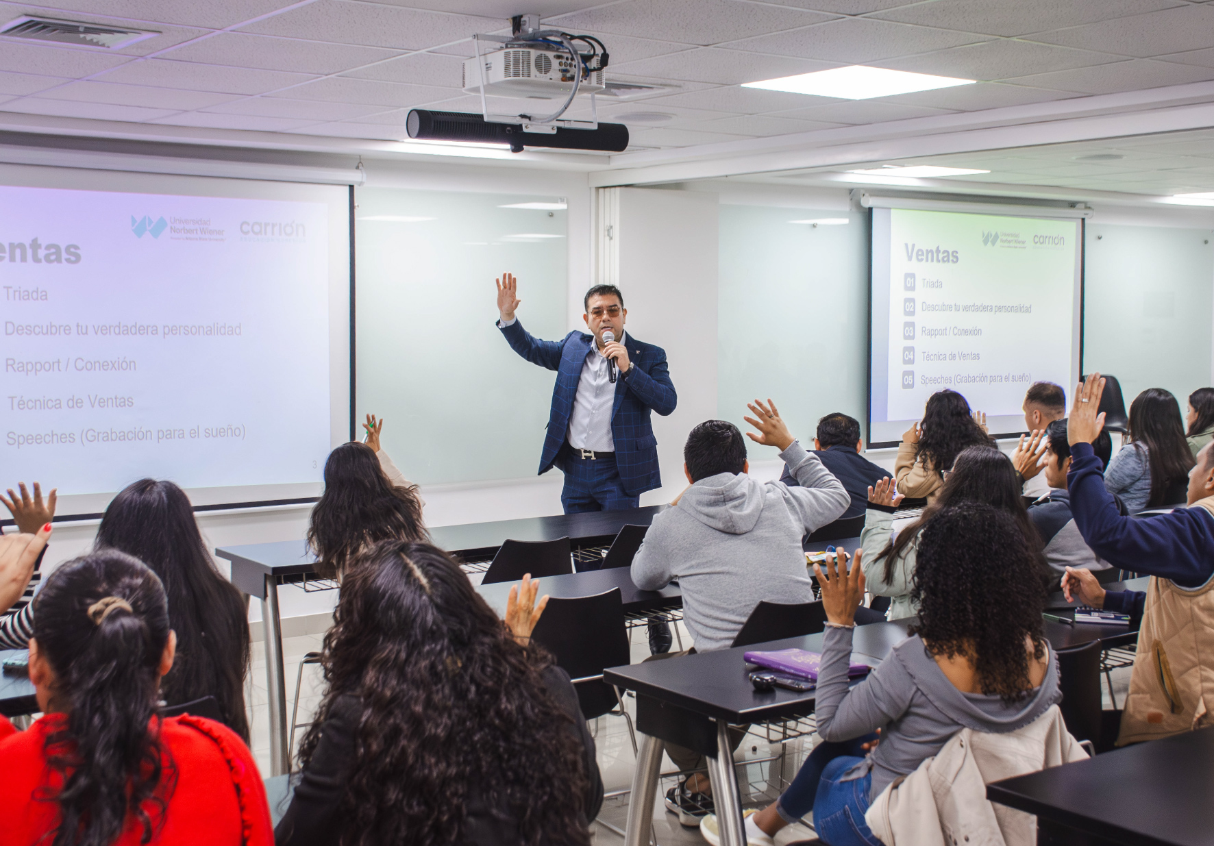 ASESORES DE VENTAS DE LA UNIVERSIDAD NORBERT WIENER PARTICIPARON EN TALLER DE CAPACITACIÓN DICTADA POR EL VICEPRESIDENTE EJECUTIVO, ING. ENRIQUE HORNA HORNA