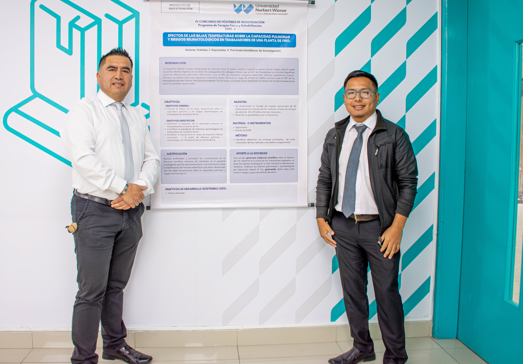 PROGRAMA ACADÉMICO DE TECNOLOGÍA MÉDICA EN TERAPIA FÍSICA Y REHABILITACIÓN DE LA UNIVERSIDAD NORBERT WIENER REALIZÓ IV CONCURSO DE PÓSTERES DE INVESTIGACIÓN