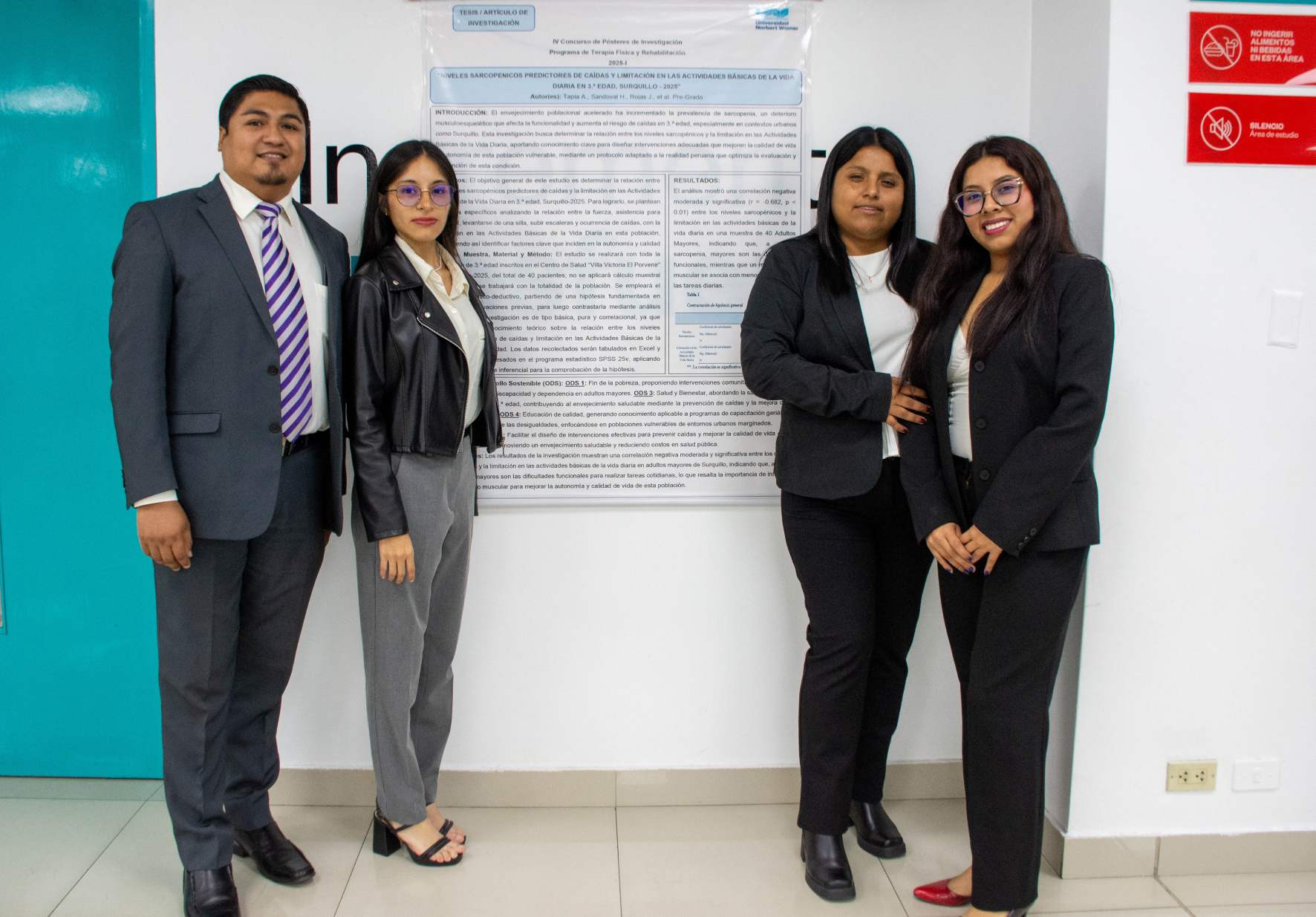 PROGRAMA ACADÉMICO DE TECNOLOGÍA MÉDICA EN TERAPIA FÍSICA Y REHABILITACIÓN DE LA UNIVERSIDAD NORBERT WIENER REALIZÓ IV CONCURSO DE PÓSTERES DE INVESTIGACIÓN
