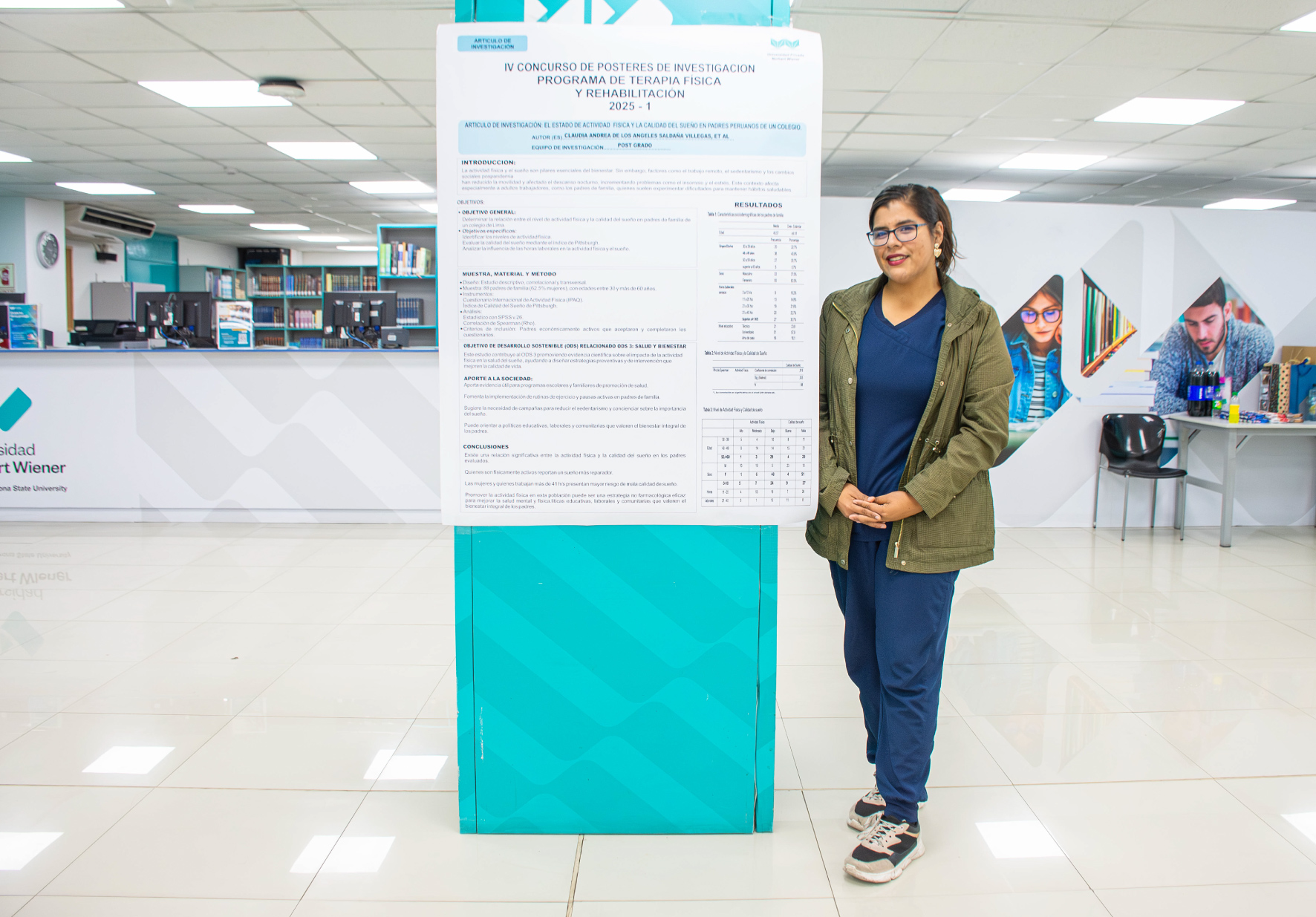 PROGRAMA ACADÉMICO DE TECNOLOGÍA MÉDICA EN TERAPIA FÍSICA Y REHABILITACIÓN DE LA UNIVERSIDAD NORBERT WIENER REALIZÓ IV CONCURSO DE PÓSTERES DE INVESTIGACIÓN