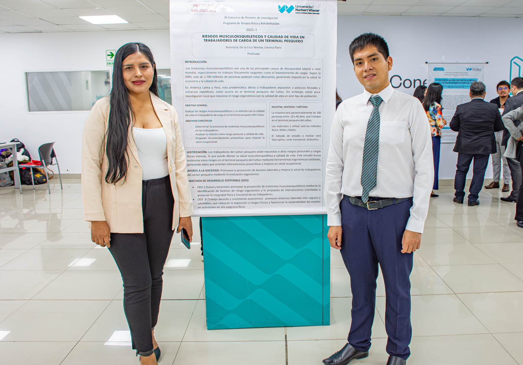 PROGRAMA ACADÉMICO DE TECNOLOGÍA MÉDICA EN TERAPIA FÍSICA Y REHABILITACIÓN DE LA UNIVERSIDAD NORBERT WIENER REALIZÓ IV CONCURSO DE PÓSTERES DE INVESTIGACIÓN
