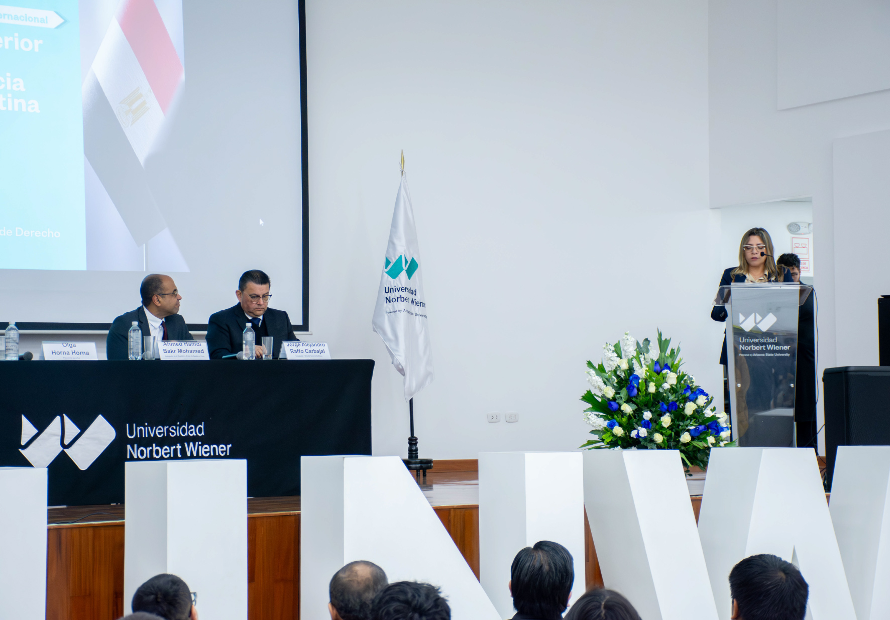 EMBAJADOR DE EGIPTO EN EL PERÚ DICTÓ MAGISTRAL CONFERENCIA EN LA UNIVERSIDAD NORBERT WIENER SOBRE POLÍTICA EXTERIOR EGIPCIA Y SU ENFOQUE HACIA AMÉRICA LATINA